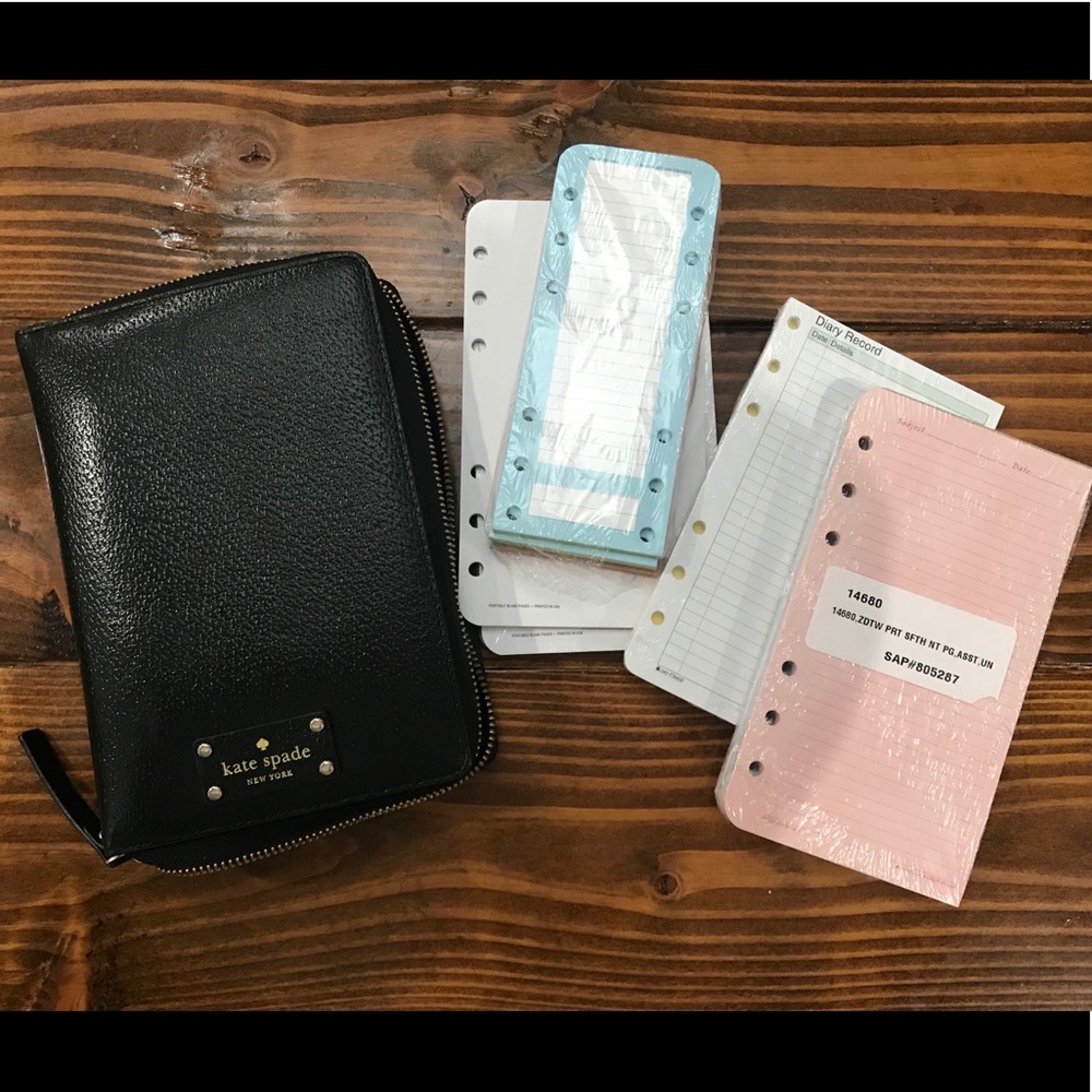 Kate Spade zippered agenda and wallet